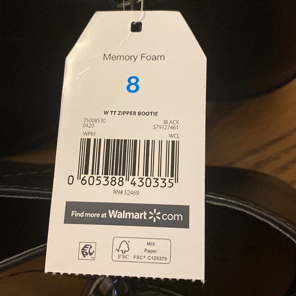 Time & Tru  Black Zipper Bootie - Picture 6 of 7